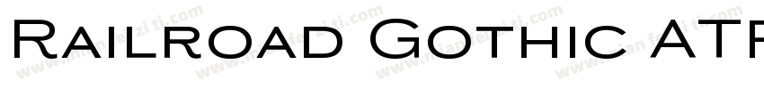 Railroad Gothic ATF Regular字体下载字体转换